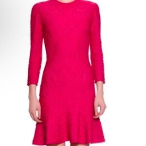 Alexander McQueen Pink Patterned Mini Dress sz XS